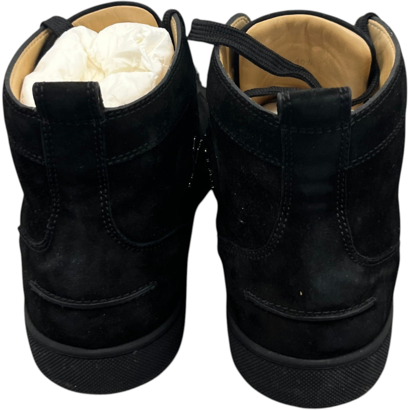 Men's Lou Spikes Flat High Trainers Black Size UK 6.5 / EU 40.5
