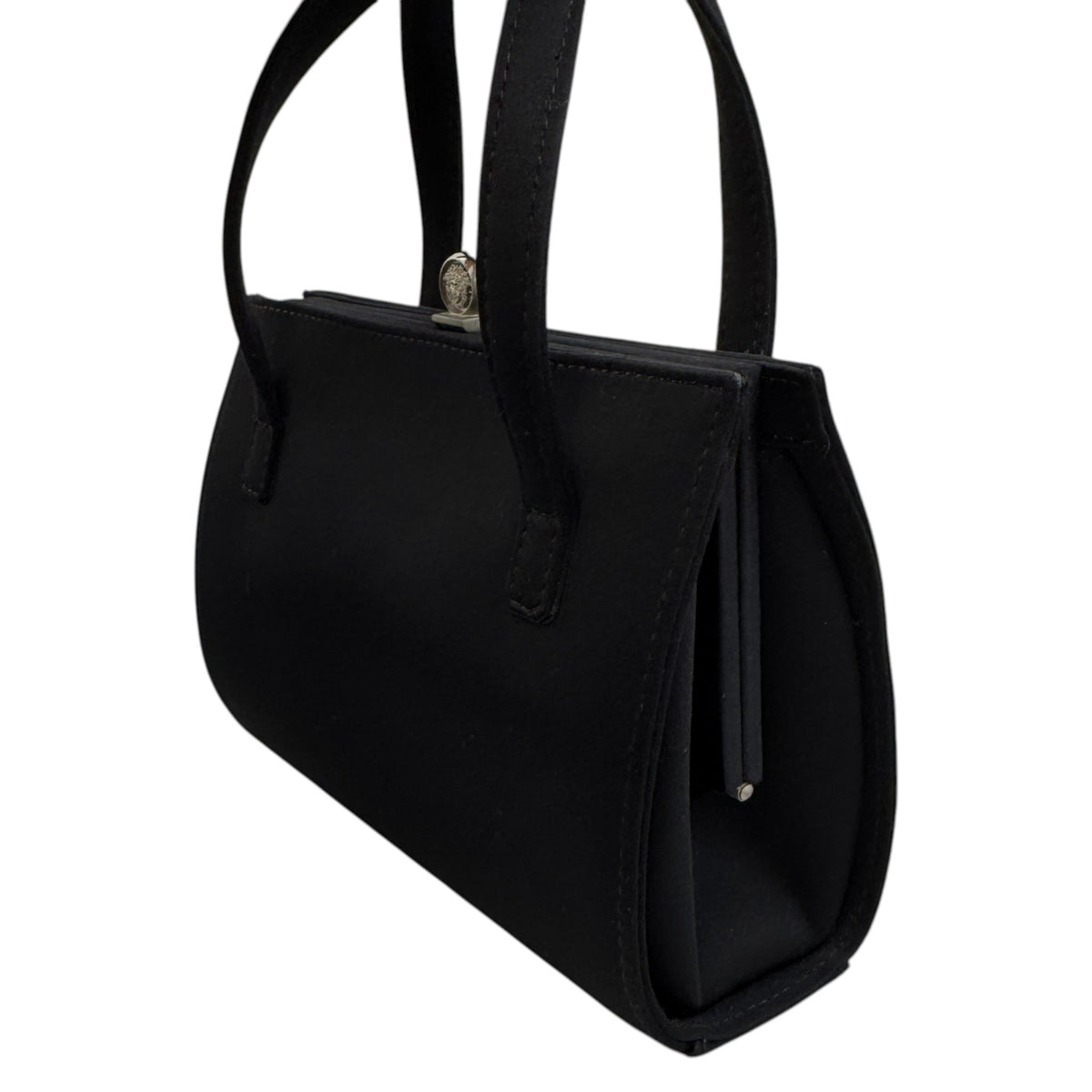 Women's Medusa Clasp Handbag Black - Photo 11