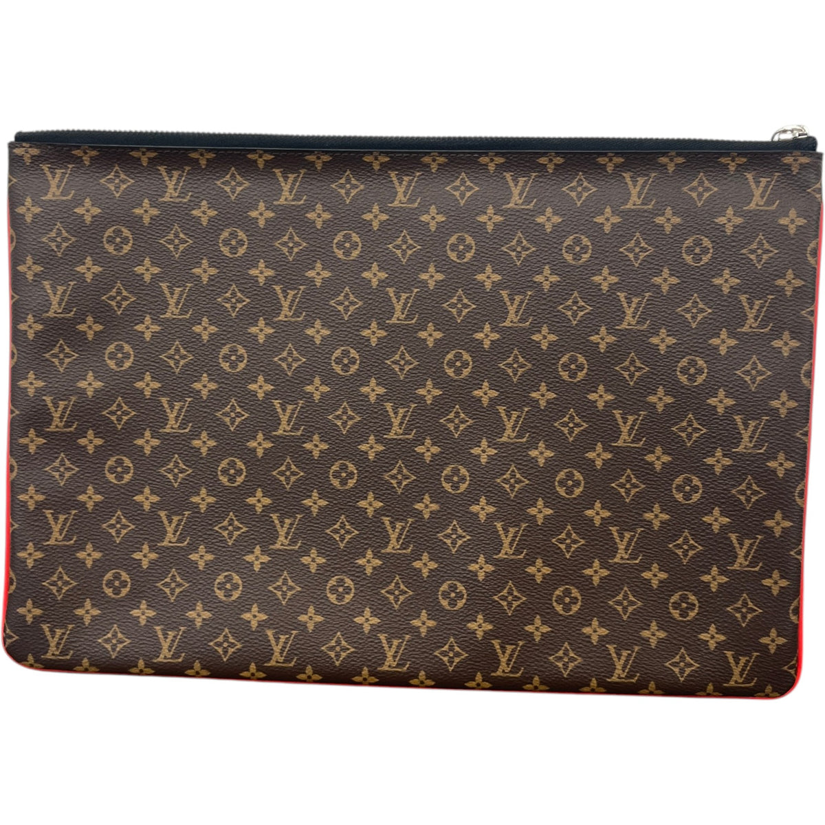 Men's Pochette A4 Multipocket Monogram Pouch Brown - Photo 4