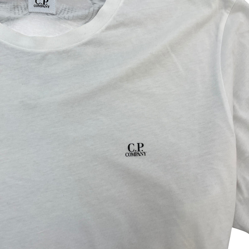 Men's Goggle Print T-Shirt White Size XXL
