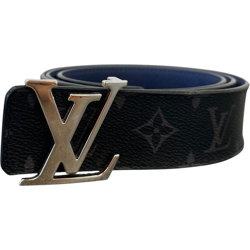 Men's Lv Reversible Monogram Eclipse Belt Black Size Waist 34"