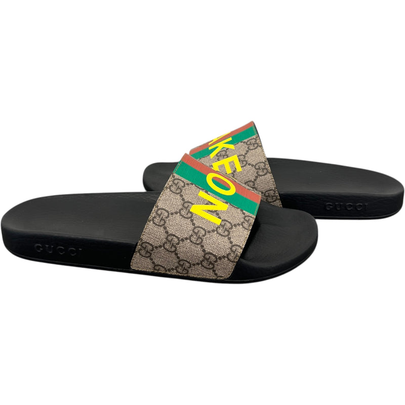 Men's Not Fake Slides Beige Size UK 8 / EU 42