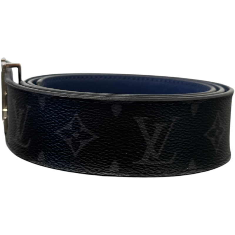 Men's Lv Reversible Monogram Eclipse Belt Black Size Waist 34"