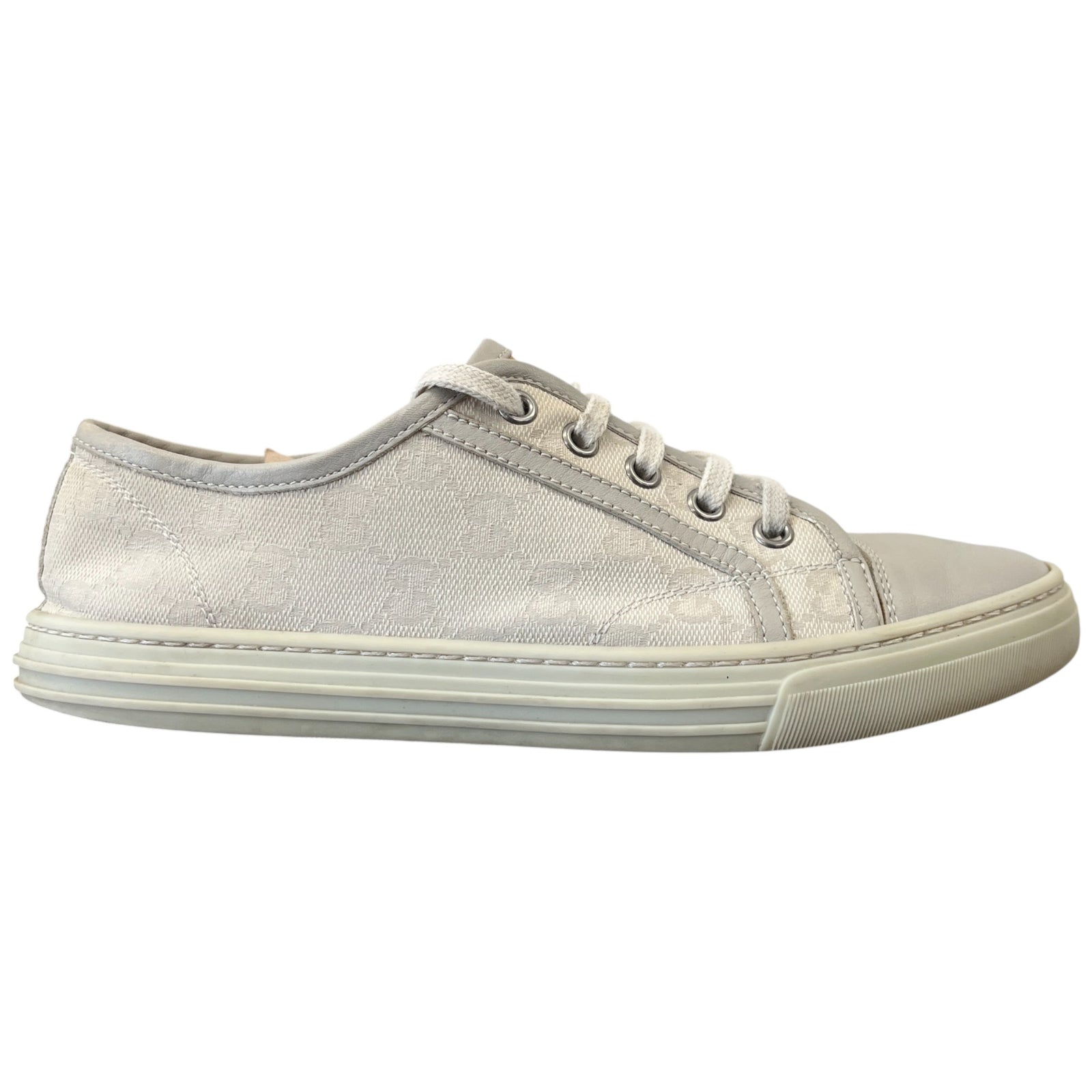 Women's Gg Canvas Low Trainers Grey Size EU 36.5 / UK 3.5 - Photo 1