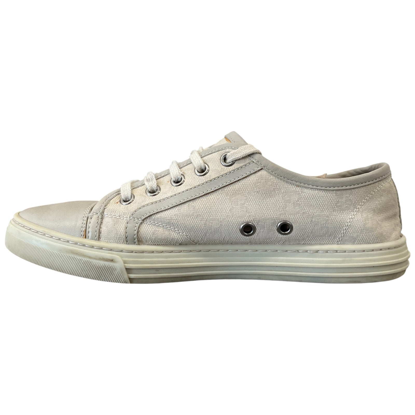 Women's Gg Canvas Low Trainers Grey Size EU 36.5 / UK 3.5 - Photo 2