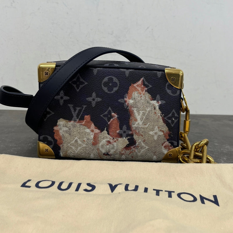 Men's Mini Soft Trunk Ink Messenger Bag Navy