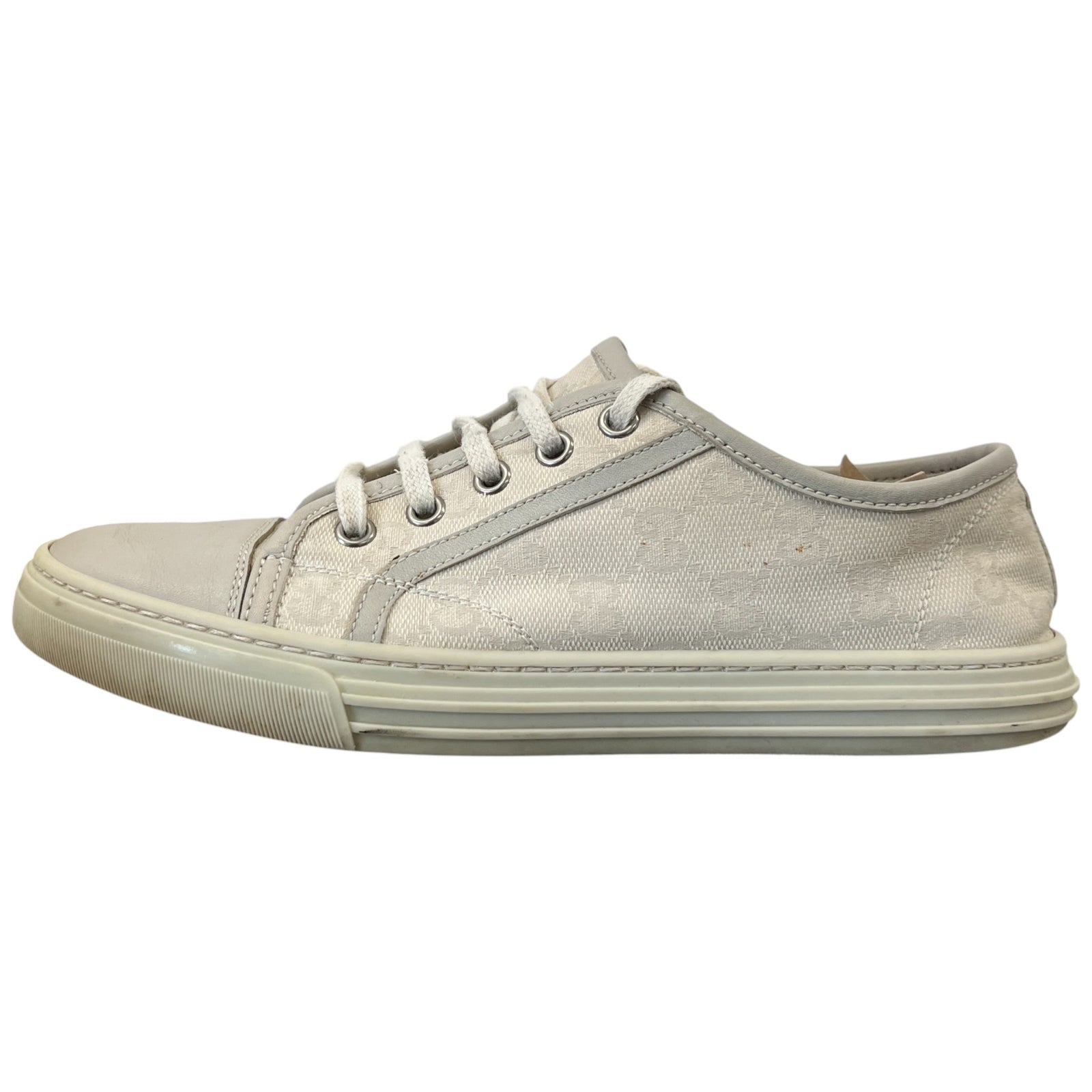 Women's Gg Canvas Low Trainers Grey Size EU 36.5 / UK 3.5 - Photo 5