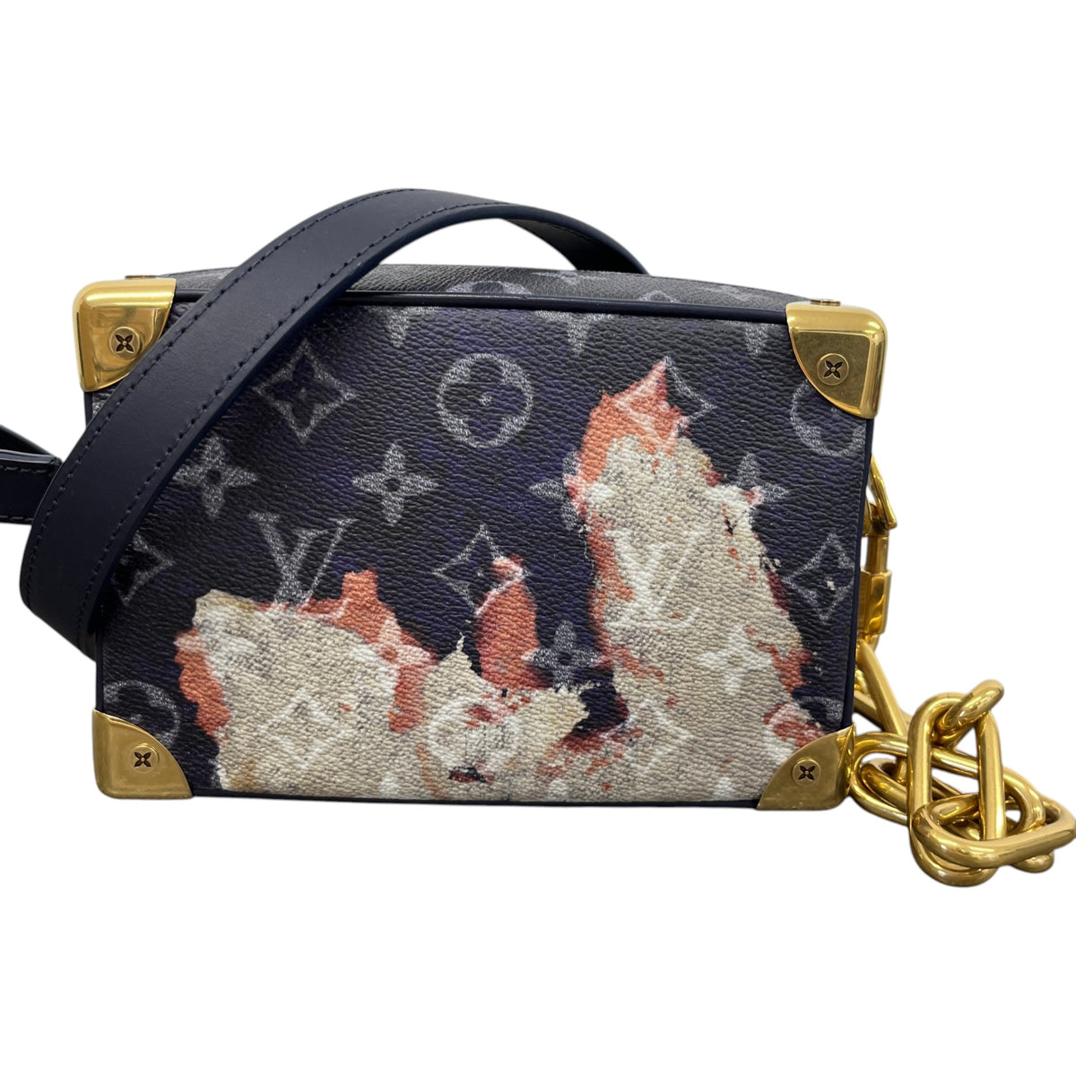 Men's Mini Soft Trunk Ink Messenger Bag Navy - Photo 3