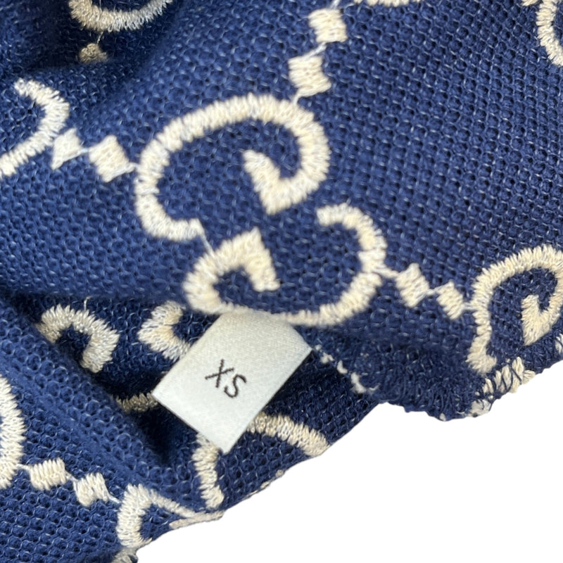 Men's Gg Supreme Polo Shirt Navy Size XS