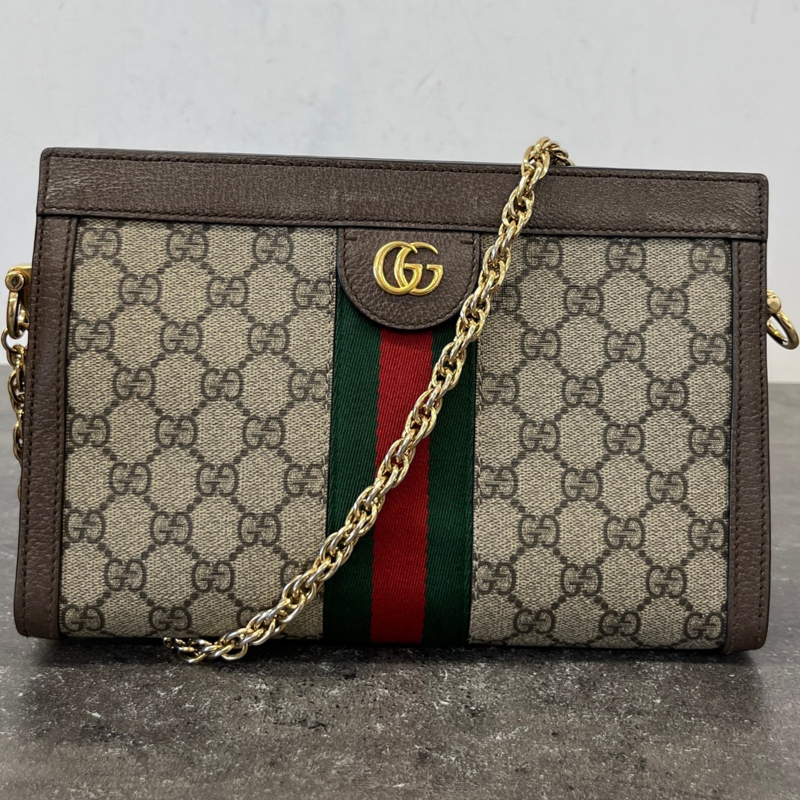 Women's Gg Supreme Ophidia Bag Brown - Photo 12