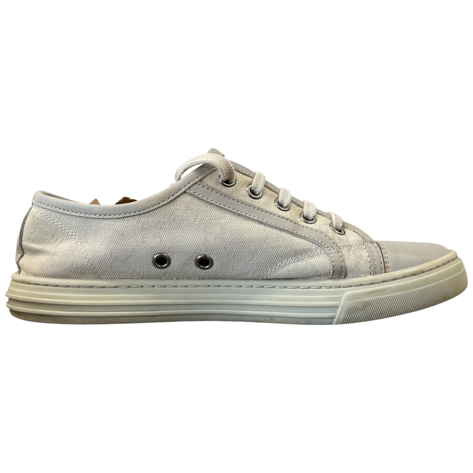 Women's Gg Canvas Low Trainers Grey Size EU 36.5 / UK 3.5 - Photo 4
