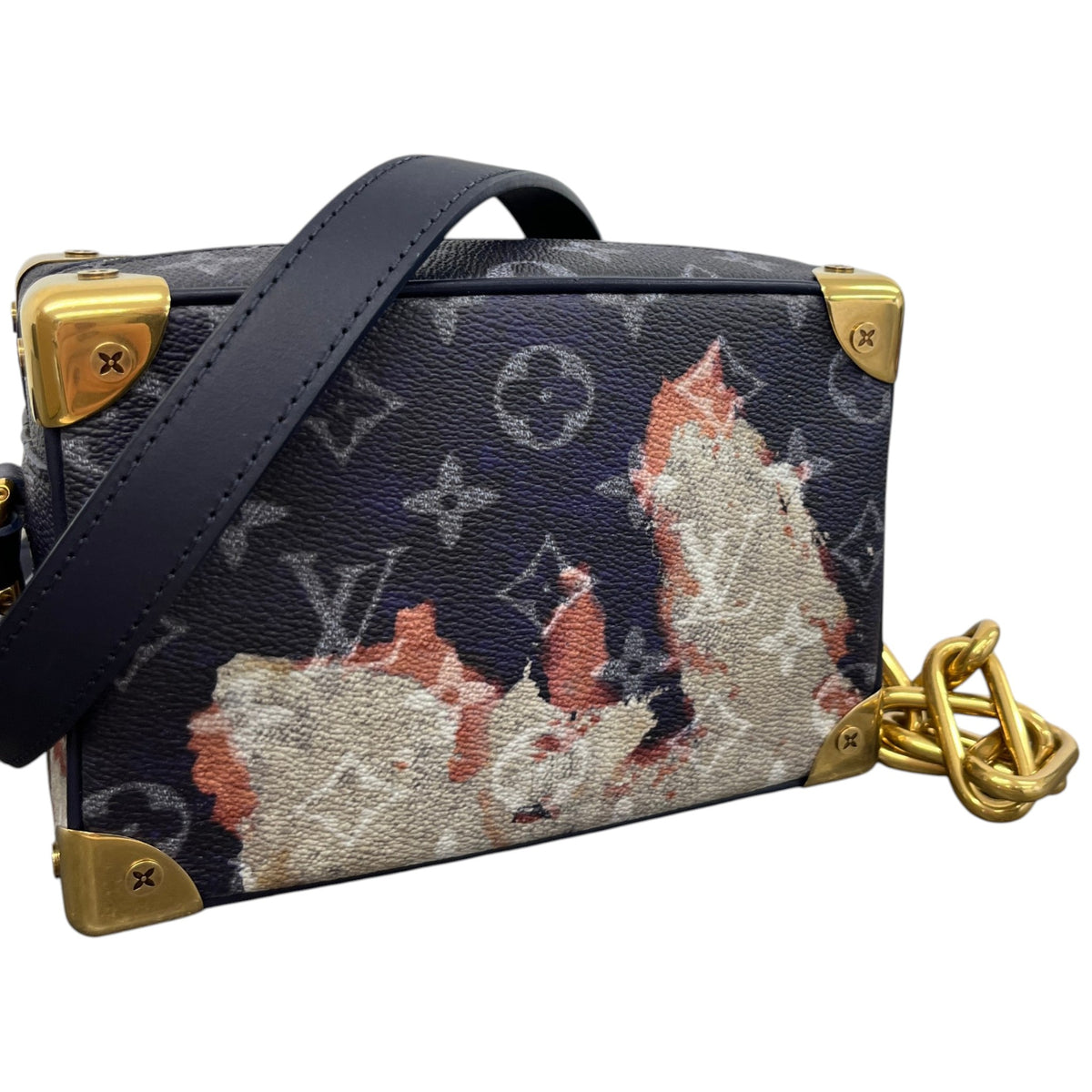 Men's Mini Soft Trunk Ink Messenger Bag Navy - Photo 9
