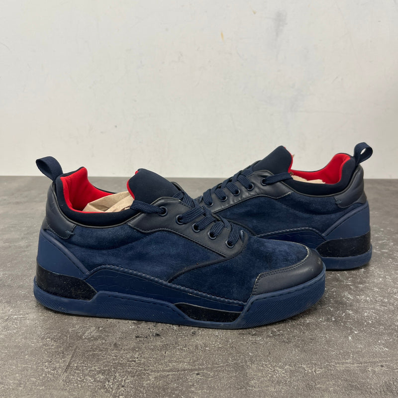 Men's Aurélien Low Trainers Navy Size UK 8 / EU 42