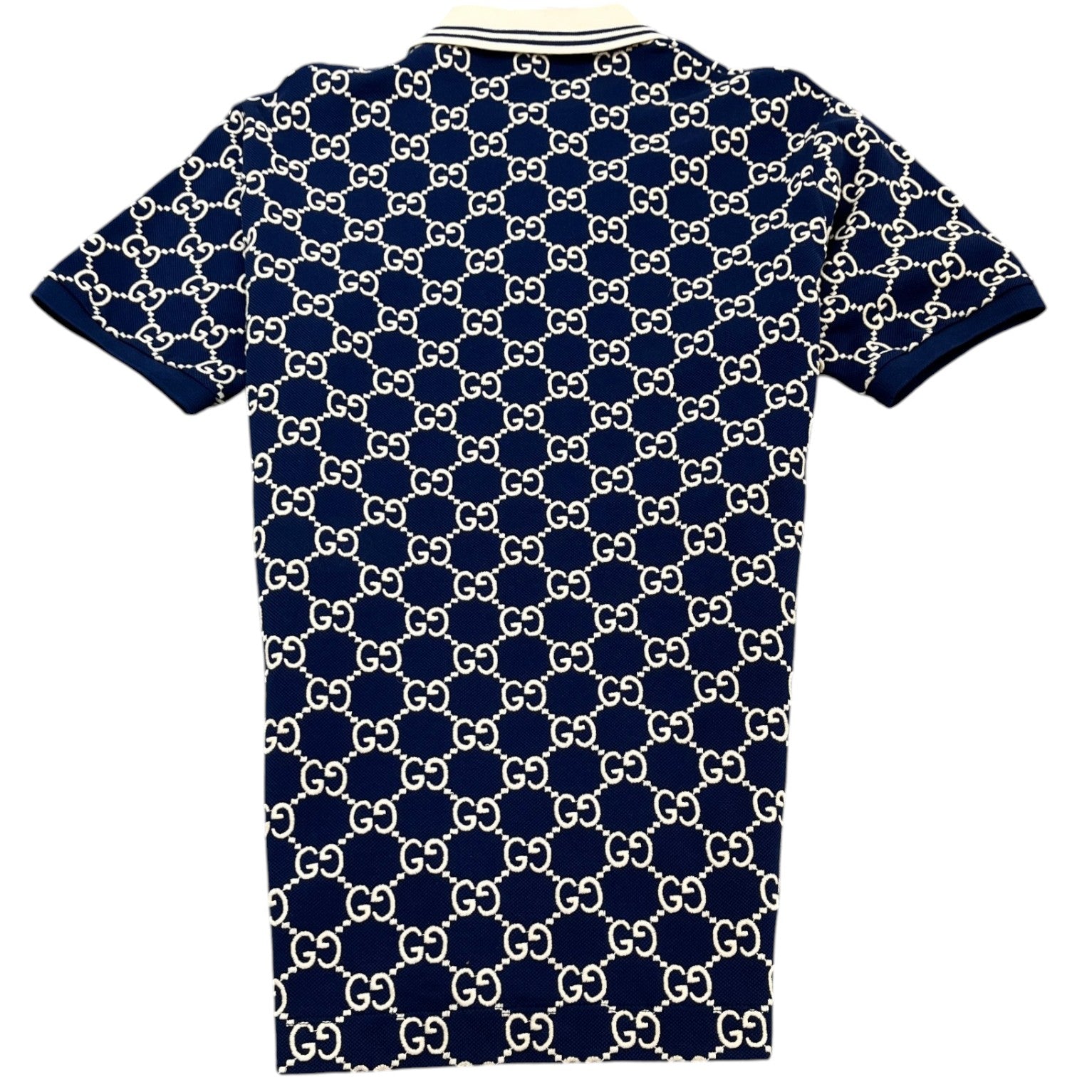 Men's Gg Supreme Polo Shirt Navy Size XS - Photo 2