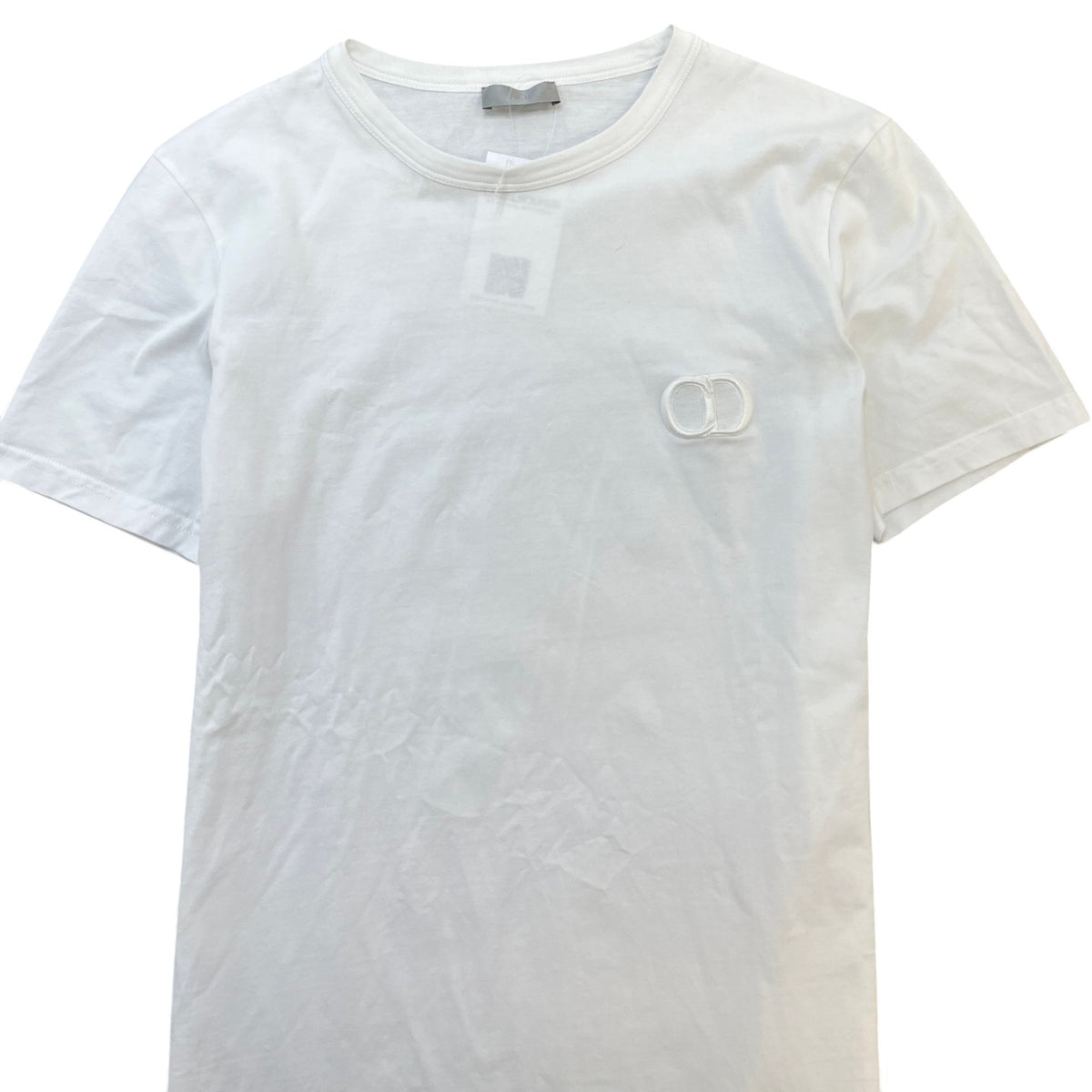 Men's Embroidered Logo T-Shirt White Size S - Photo 3
