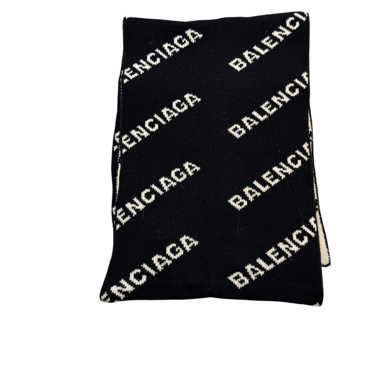 Women's Logo Embroidered Scarf Black - Photo 3