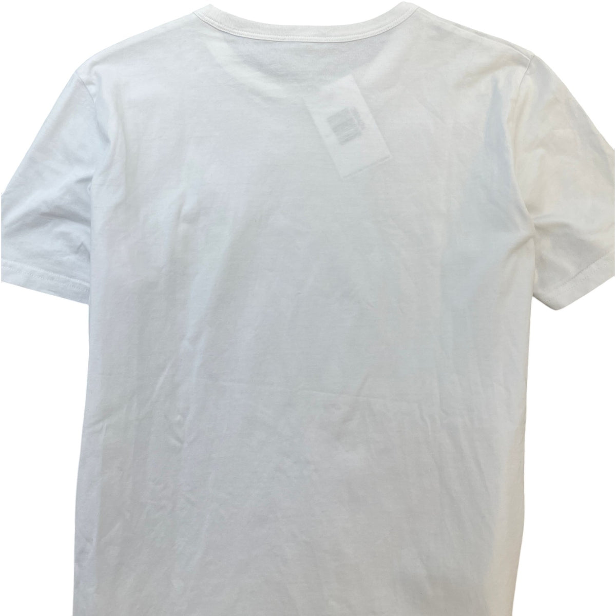 Men's Embroidered Logo T-Shirt White Size S - Photo 4