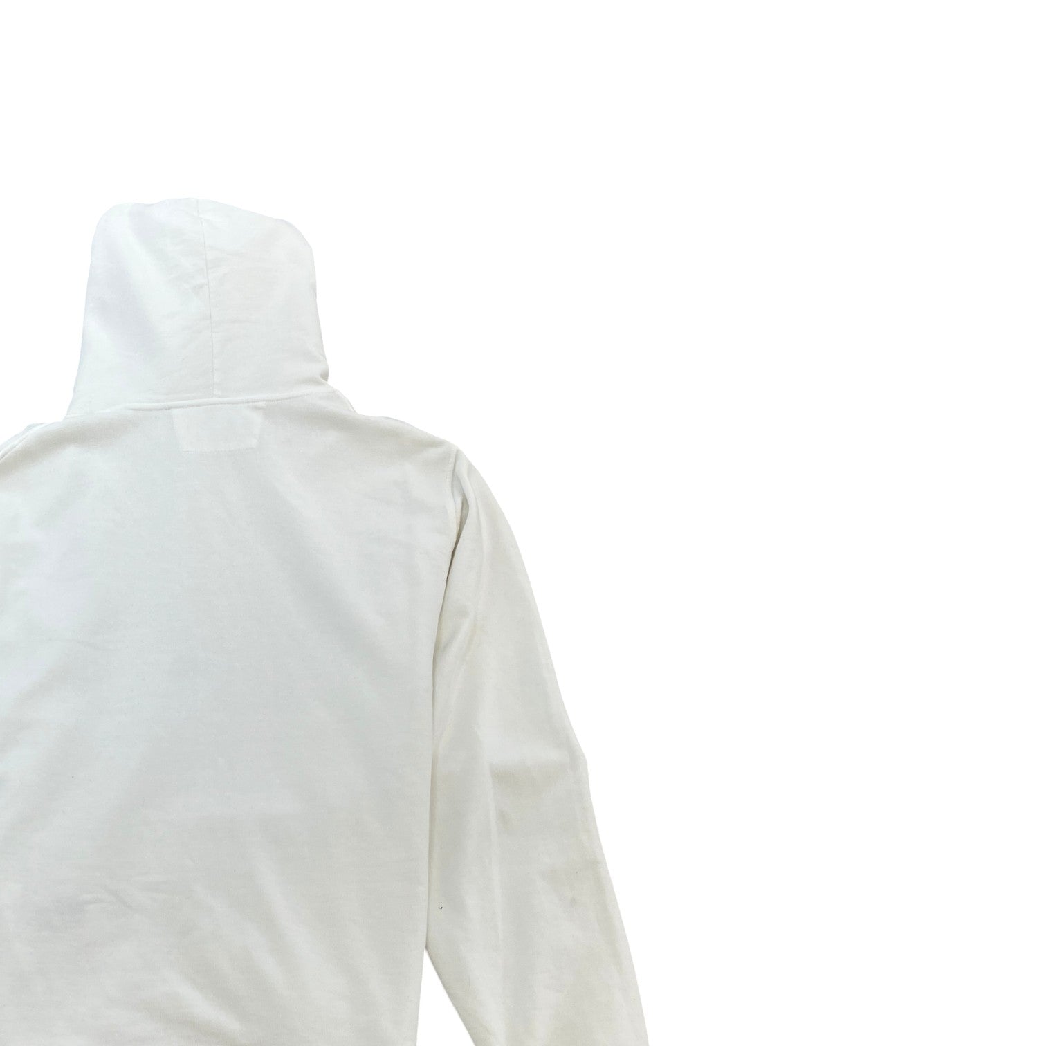 Men's Embroidered Logo Hoodie White Size XL - Photo 4