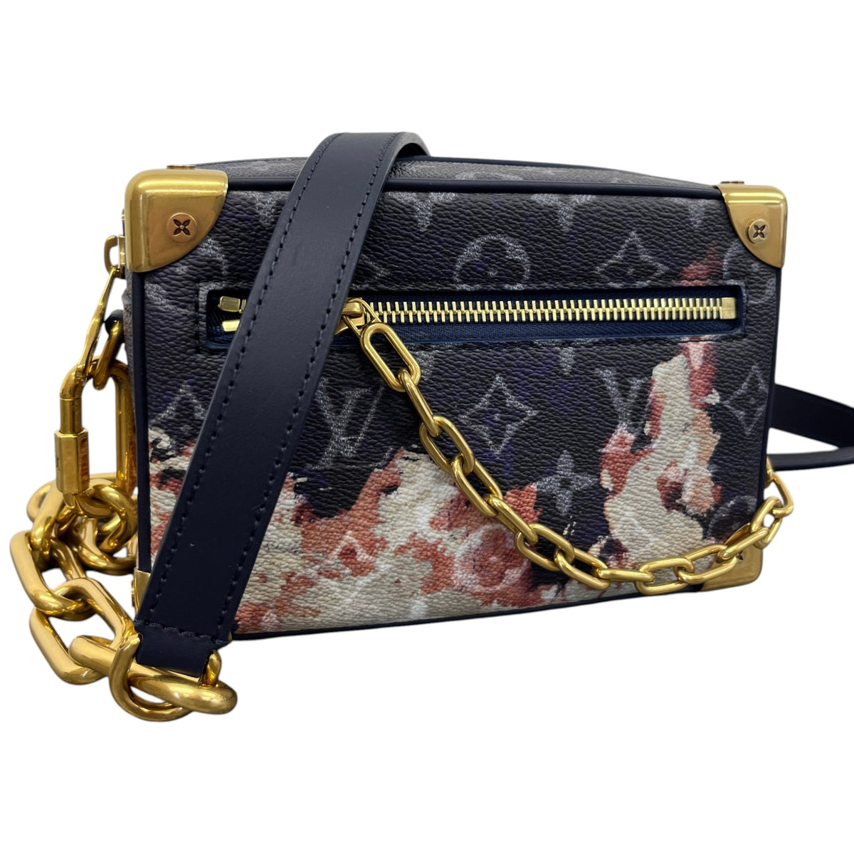Men's Mini Soft Trunk Ink Messenger Bag Navy - Photo 4