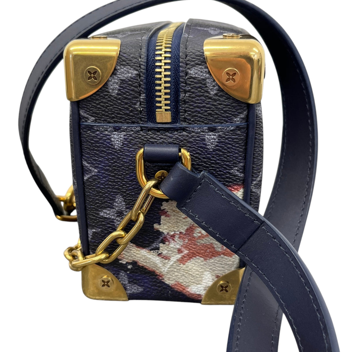 Men's Mini Soft Trunk Ink Messenger Bag Navy - Photo 6