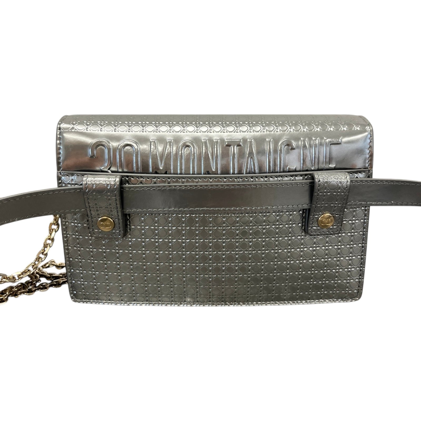 Dior Women's 30 Montaigne 2-in-1 Bag Silver - Photo 3