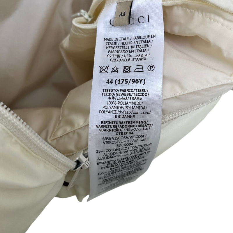 Women's Bomber Web Down Jacket White Size L / UK 12