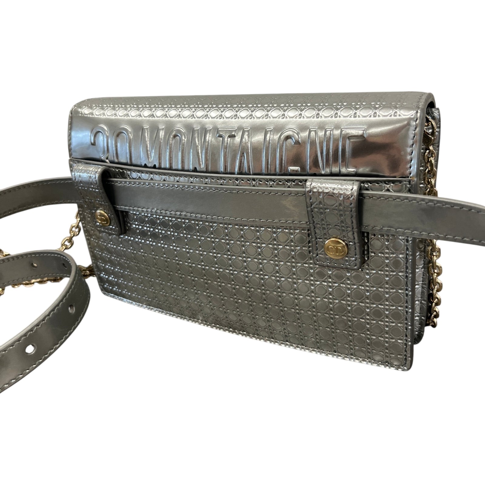 Dior Women's 30 Montaigne 2-in-1 Bag Silver - Photo 9