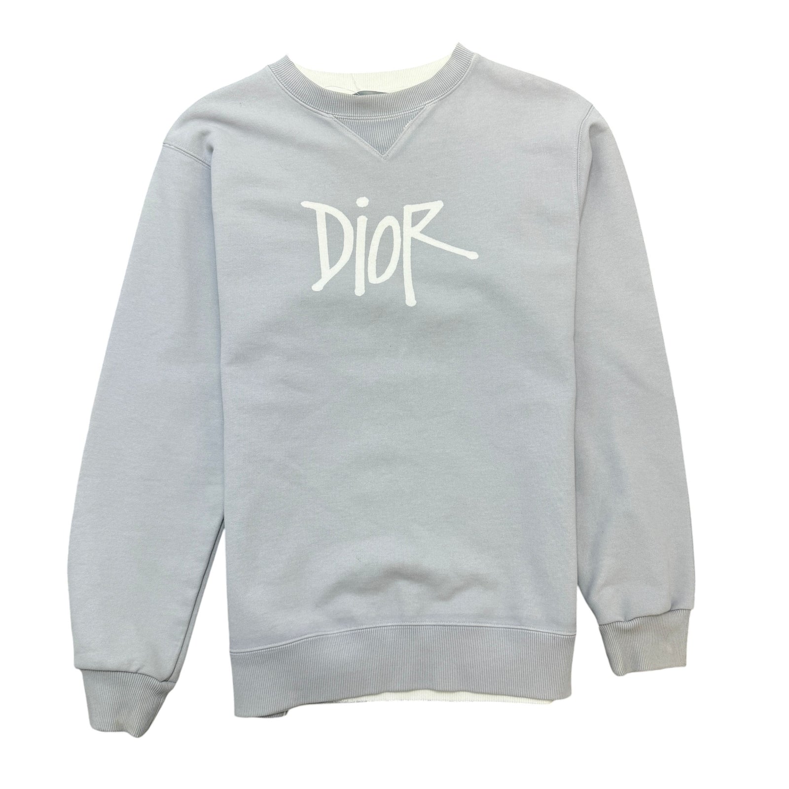 Men's X Shawn Stussy Graffiti Jumper Grey Size S - Photo 1