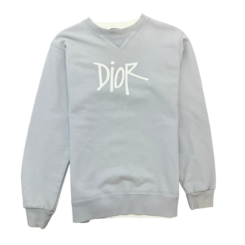 Men's X Shawn Stussy Graffiti Jumper Grey Size S