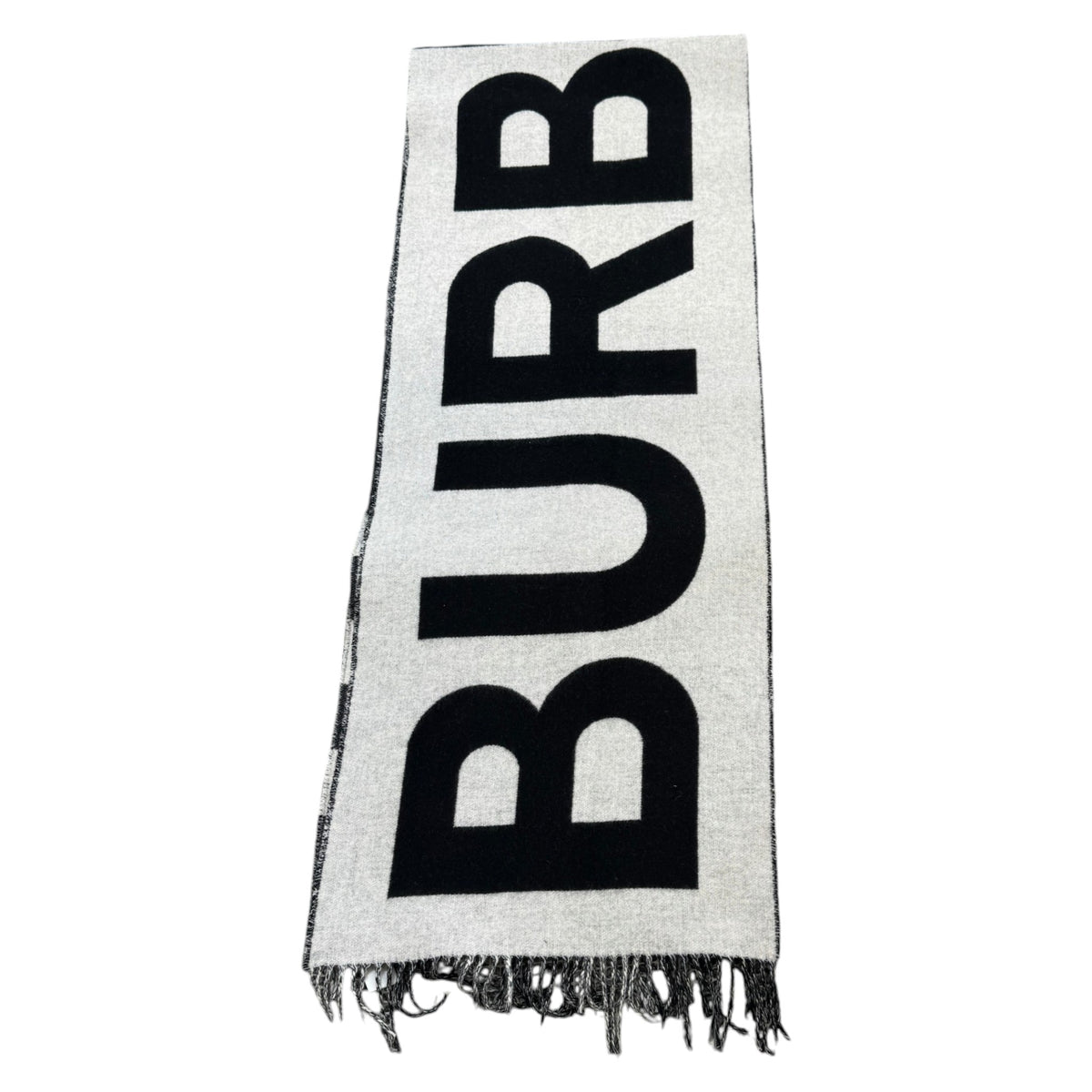 Women's Check Reversible Scarf Black - Photo 2