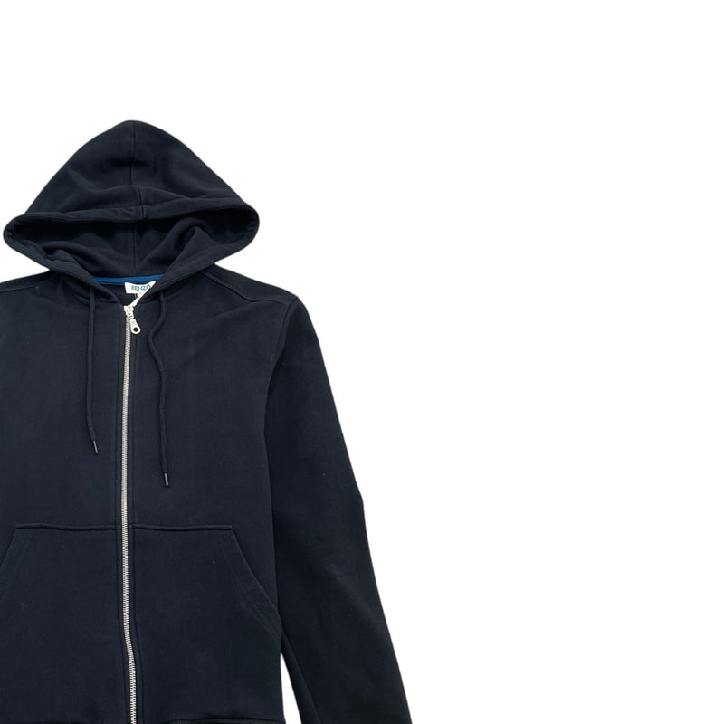 Men's Embroidered Tiger Hoodie Black Size XS