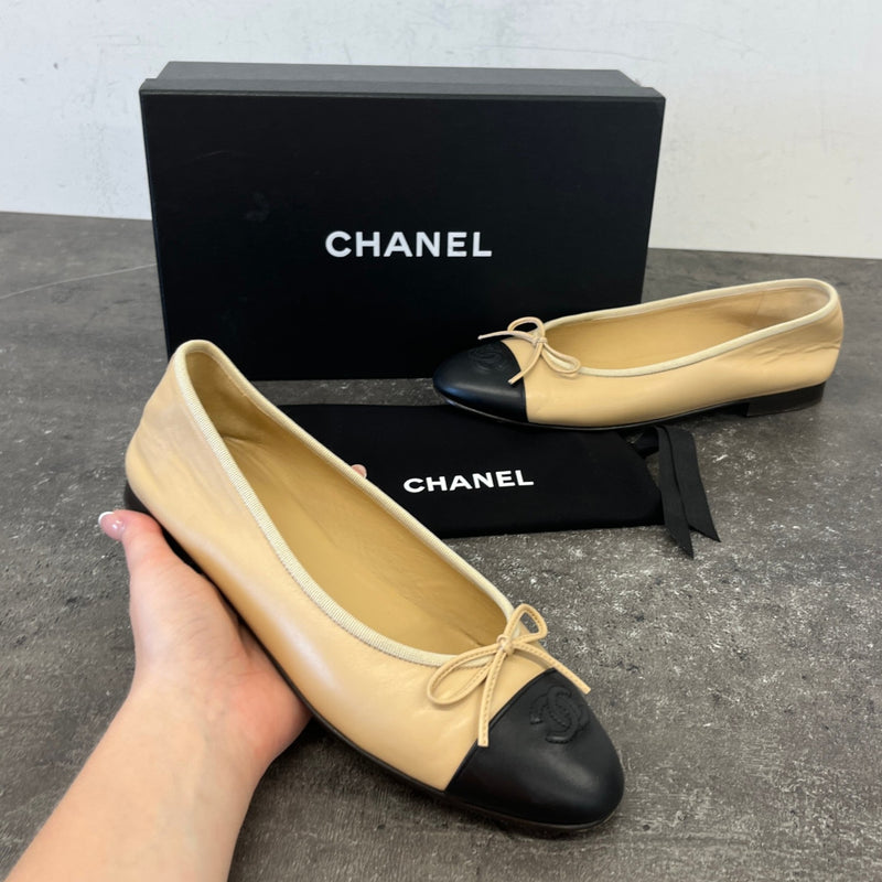 Women's Ballet Flats Mules Nude Size EU 39 / UK 6