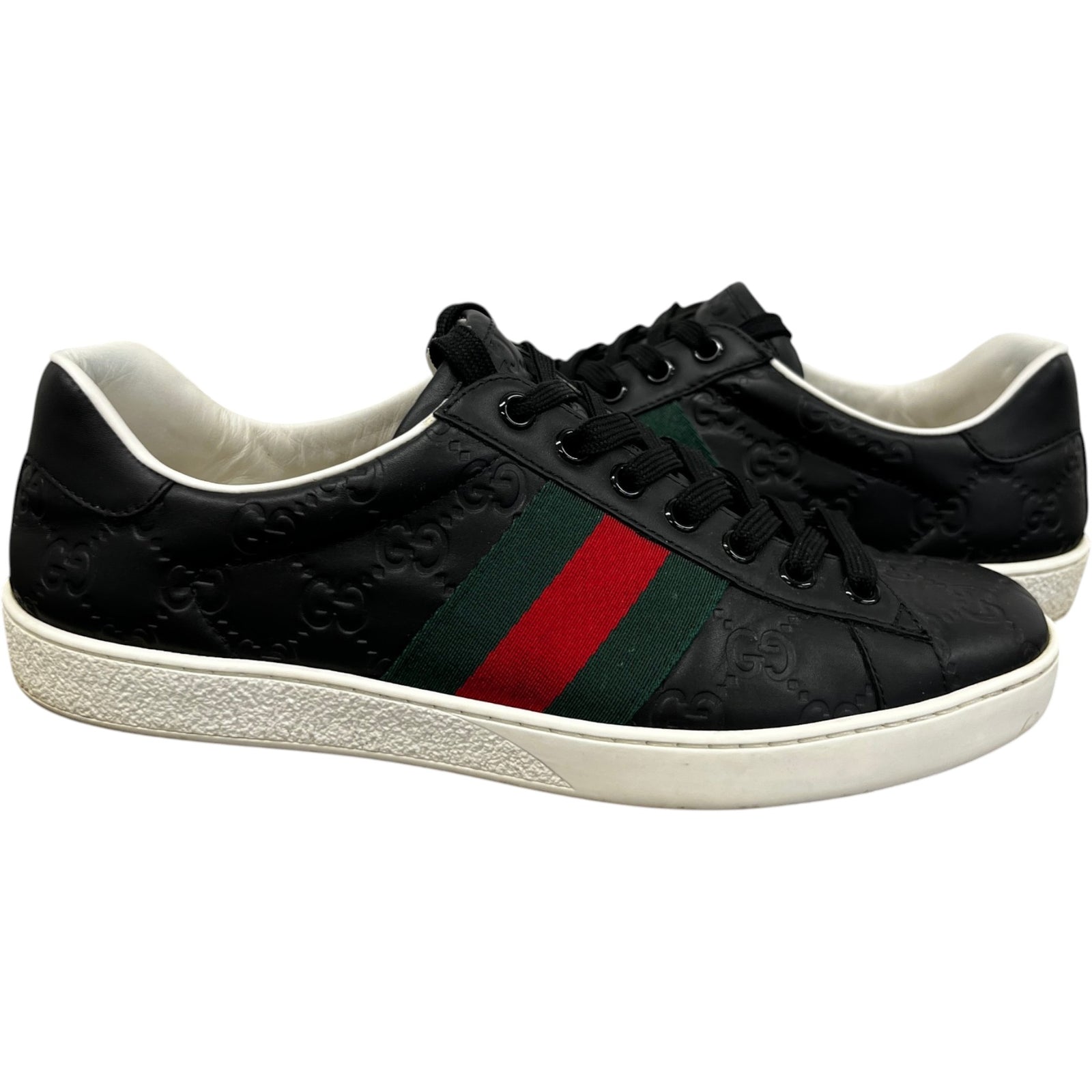 Men's Gg Marmont Low Trainers Black Size EU 40 / UK 6 - Photo 3