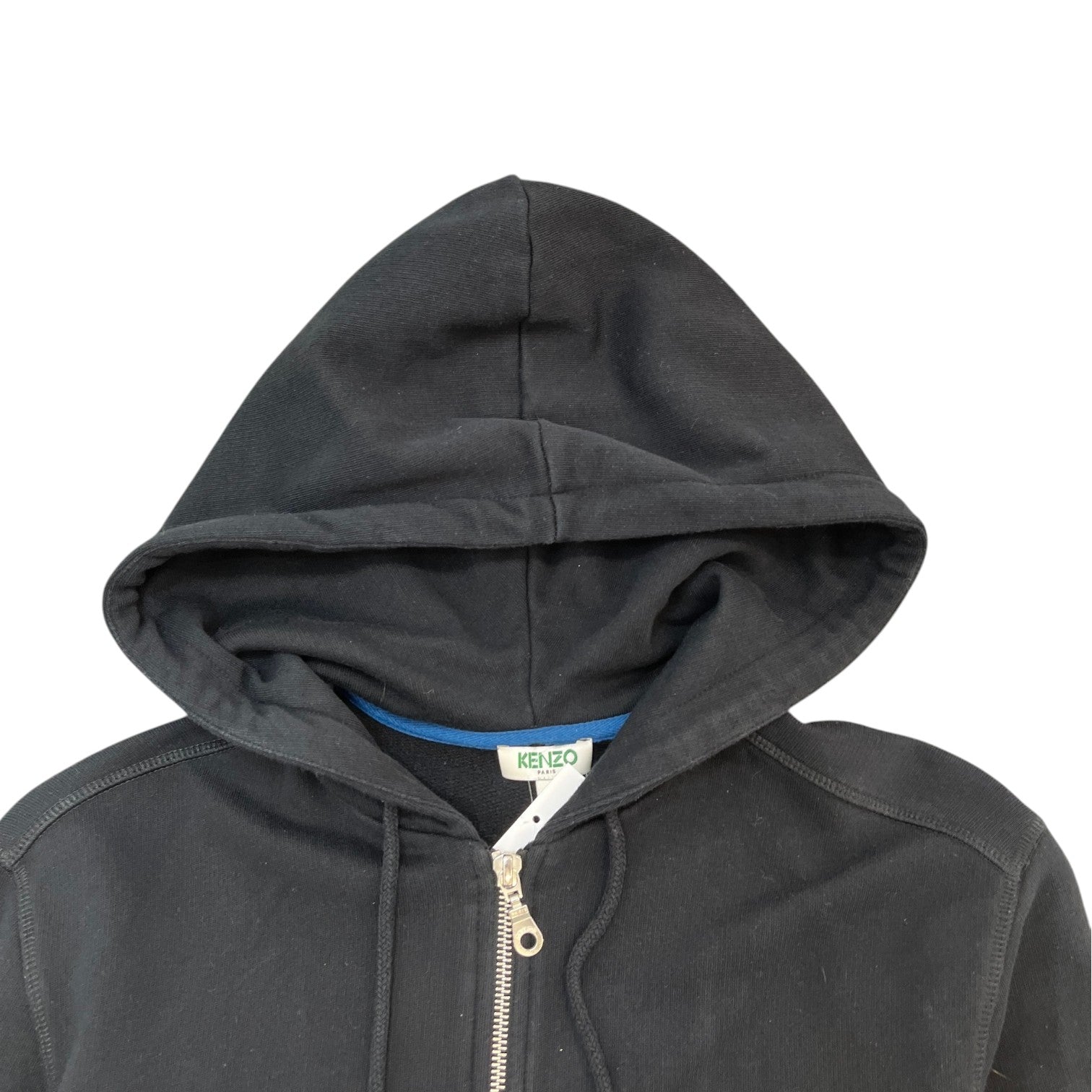 Men's Embroidered Tiger Hoodie Black Size XS - Photo 5
