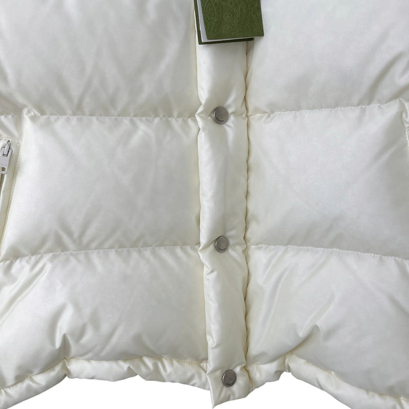 Women's Bomber Web Down Jacket White Size L / UK 12
