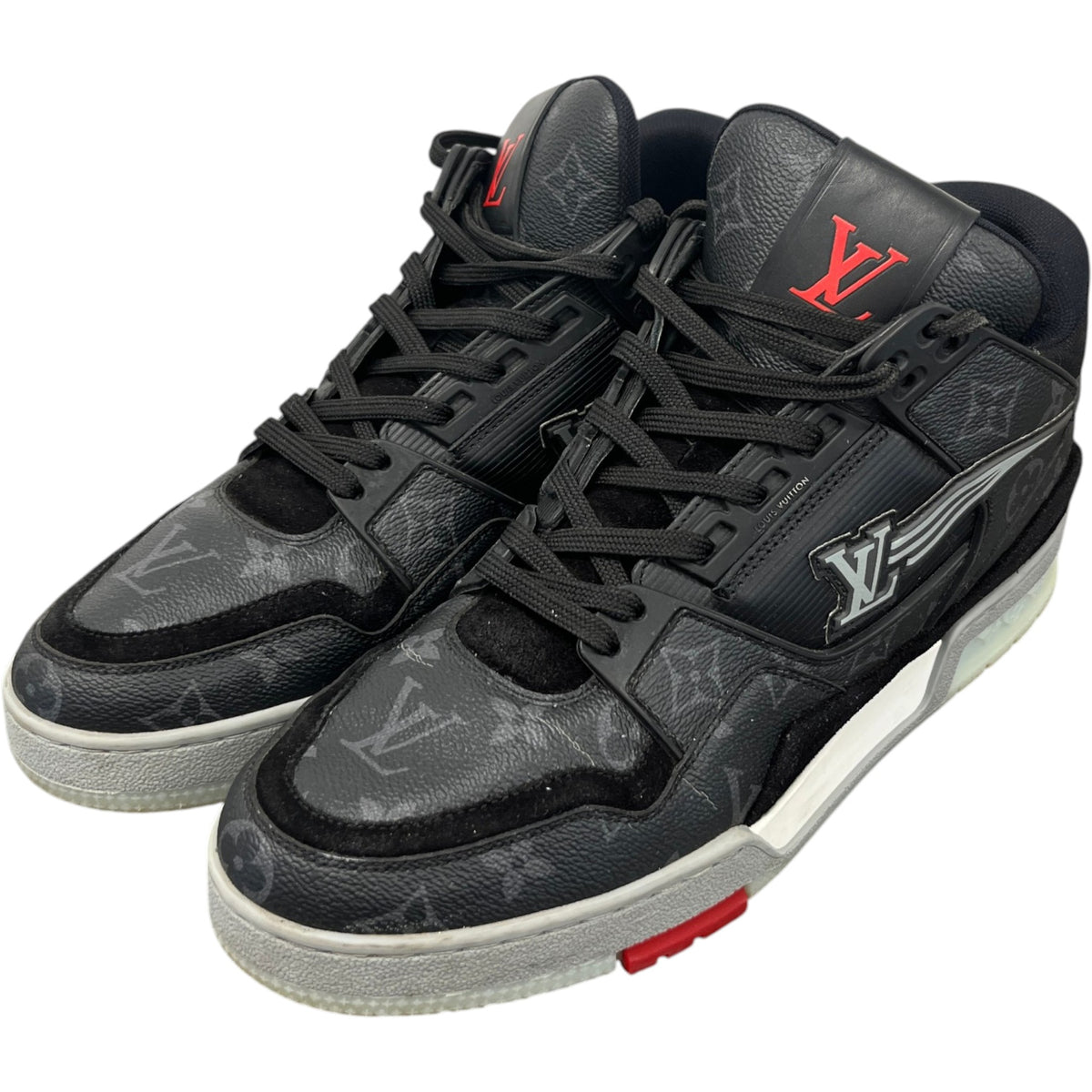 Men's LV Low Trainers Black Size UK 8 / EU 42 - Photo 8
