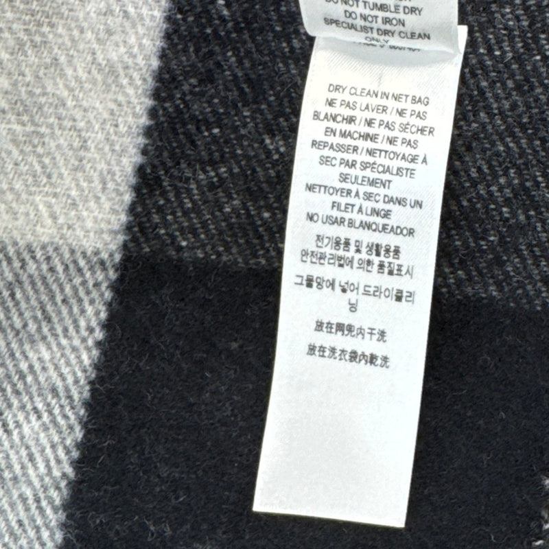 Women's Check Reversible Scarf Black