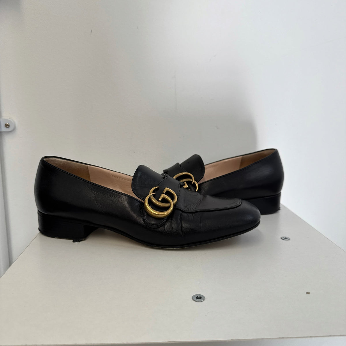 Women's GG Marmont Loafers Black Size UK 5 / EU 38 - Photo 12