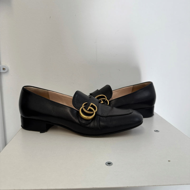 Women's GG Marmont Loafers Black Size UK 5 / EU 38