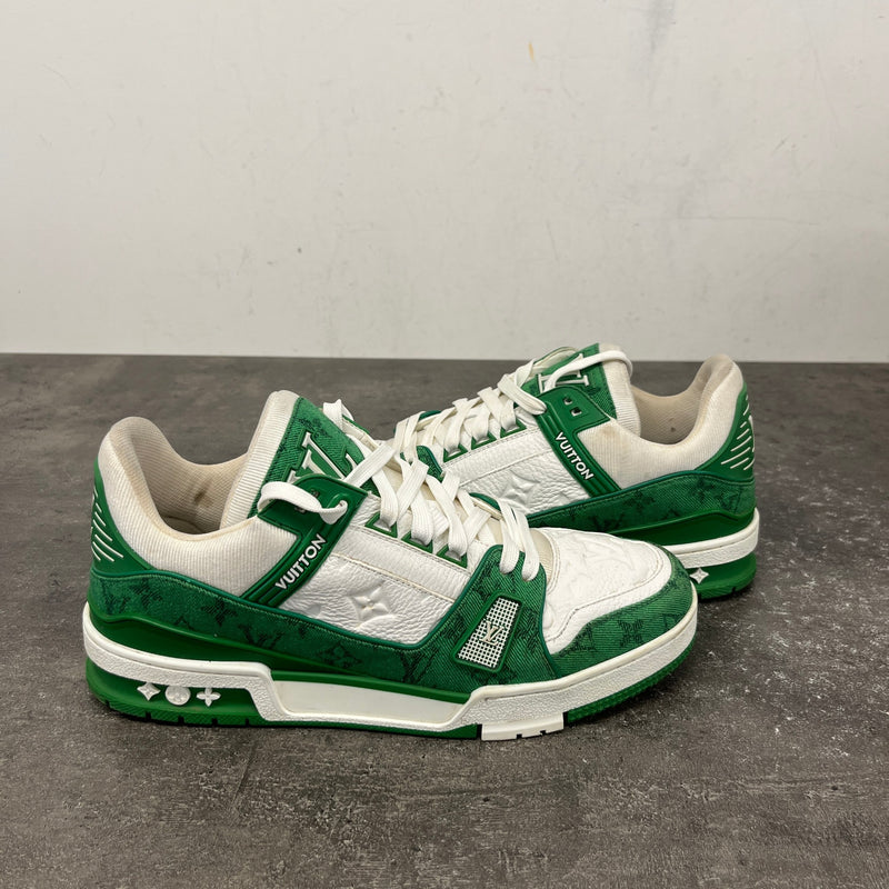 Men's LV Low Trainers Green Size UK 8 / EU 42