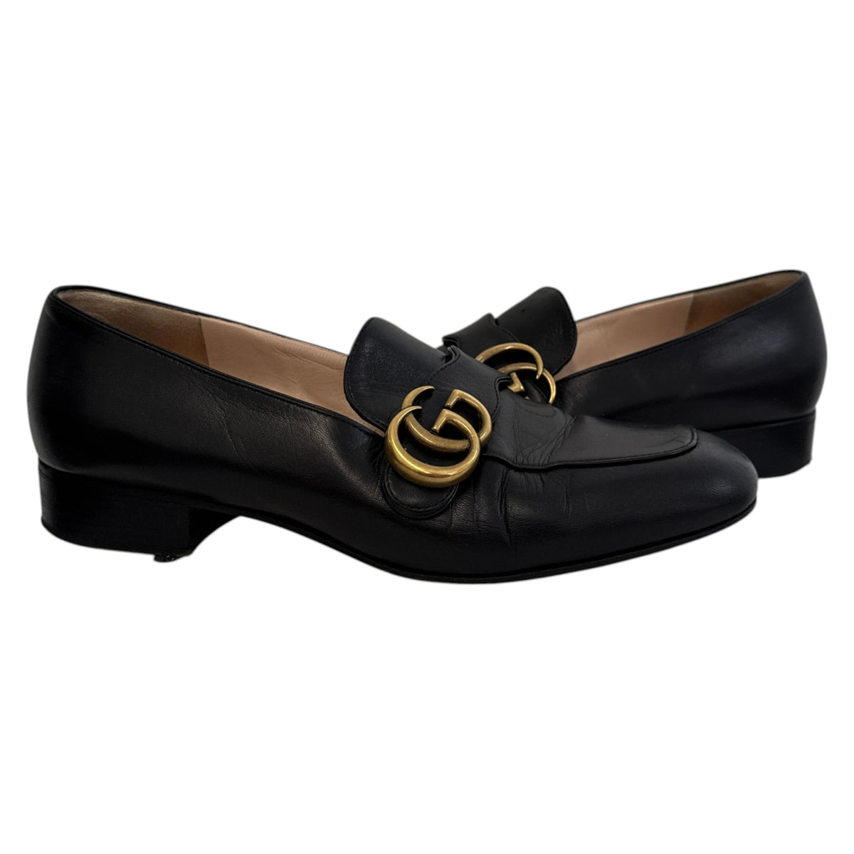 Women's GG Marmont Loafers Black Size UK 5 / EU 38 - Photo 3