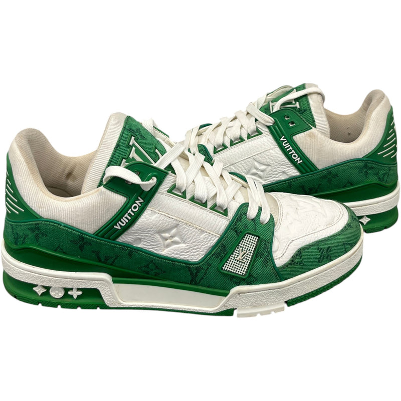 Men's LV Low Trainers Green Size UK 8 / EU 42