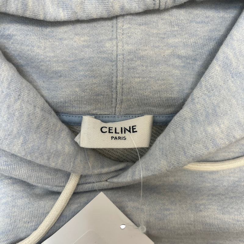 Women's Logo Print Hoodie Grey Size XS