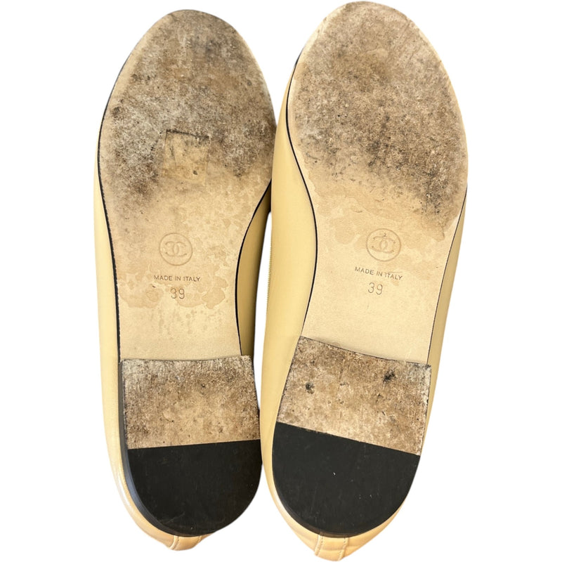 Women's Ballet Flats Mules Nude Size EU 39 / UK 6