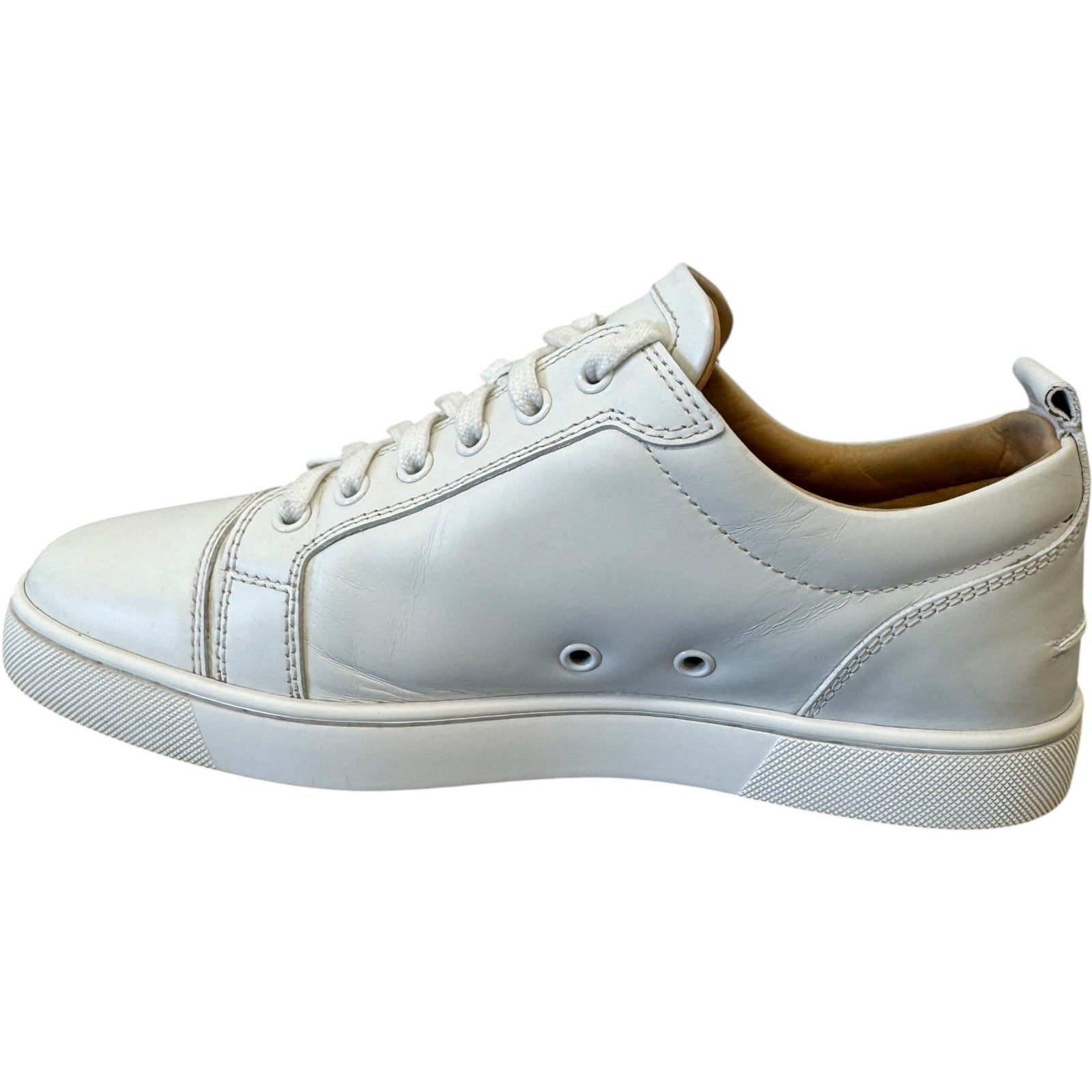 Men's Louis Junior Flat Low Trainers White Size UK 7 / EU 41 - Photo 2