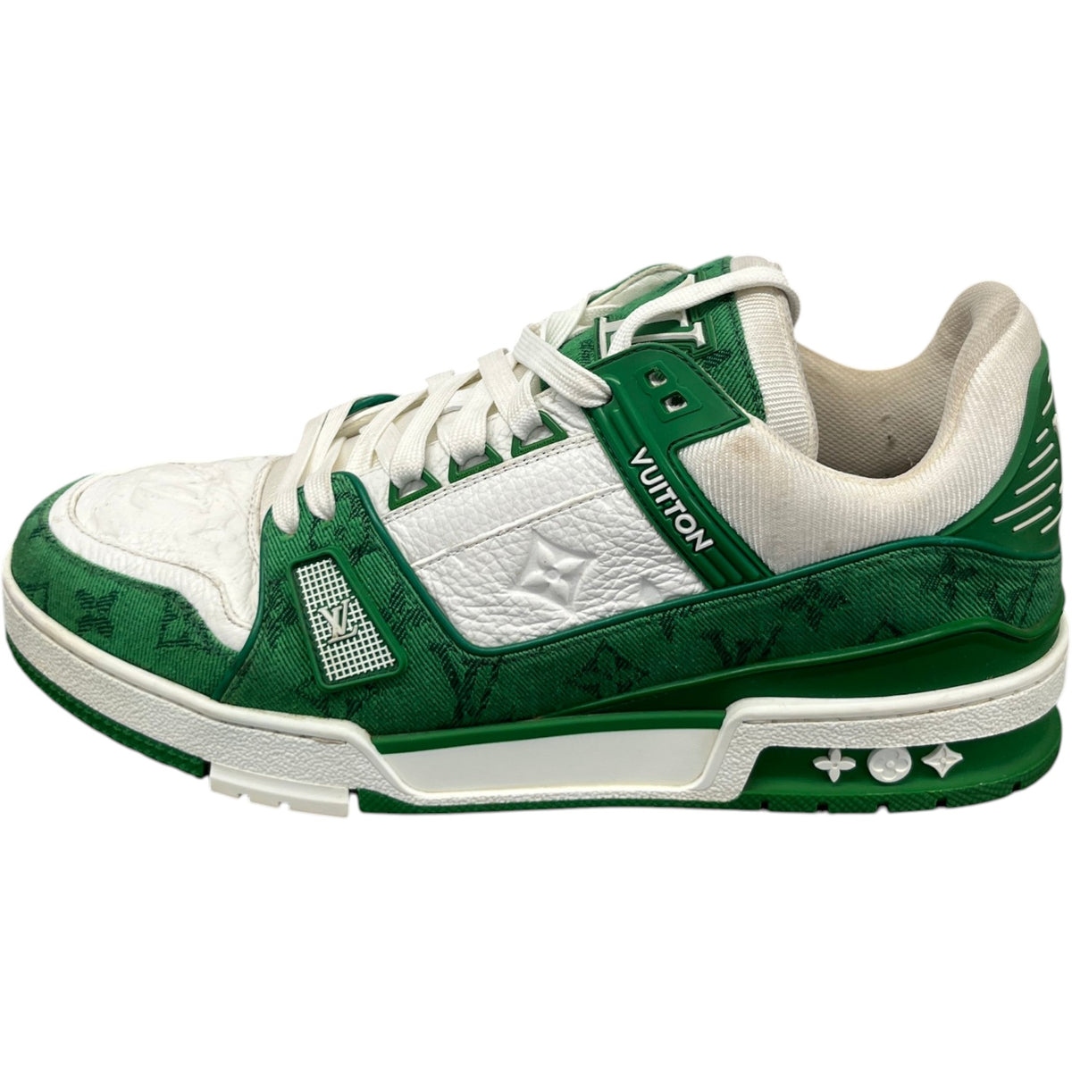 Men's LV Low Trainers Green Size UK 8 / EU 42 - Photo 5