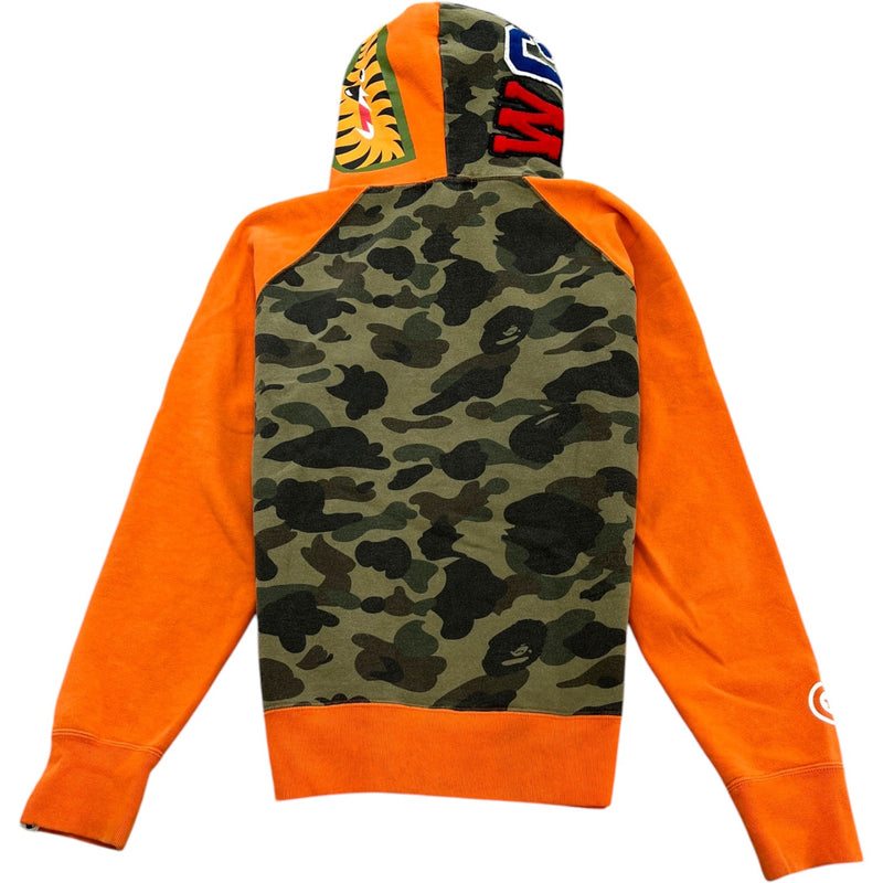 Men's Shark Hoodie Orange Size M