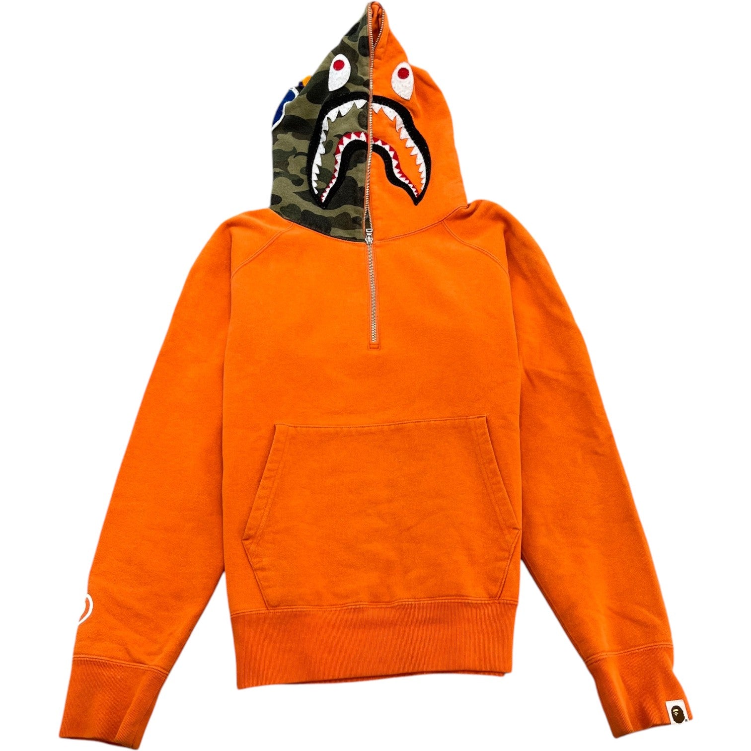 Men's Shark Hoodie Orange Size M - Photo 1