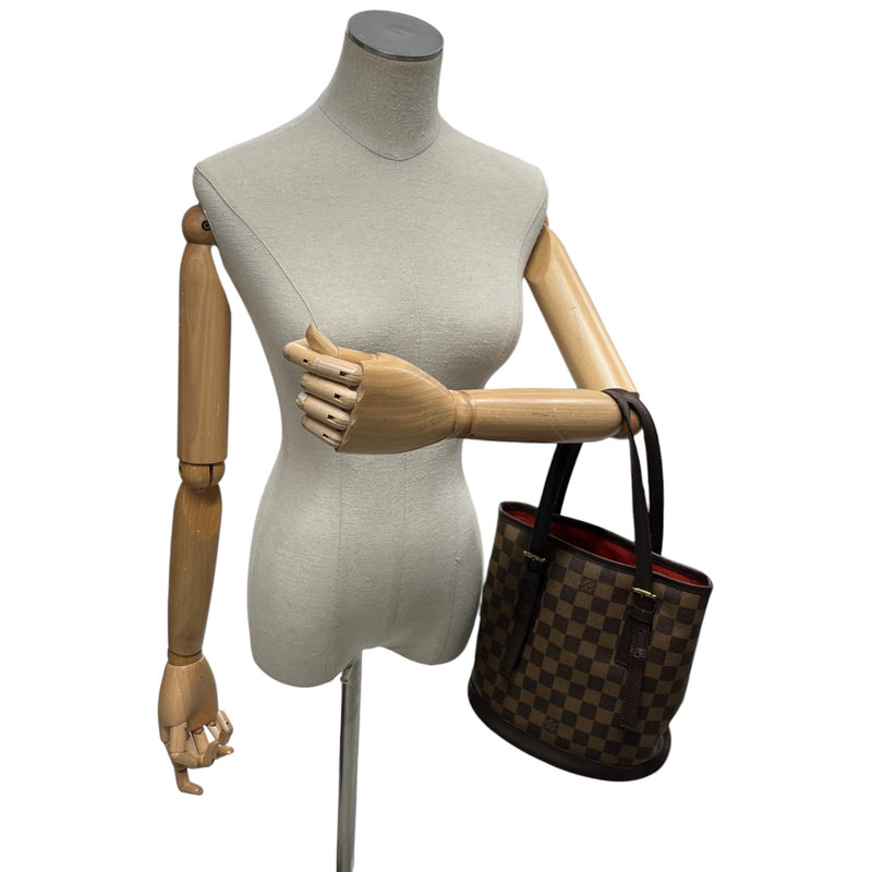 Women's Damier Ebene Marais Handbag Brown