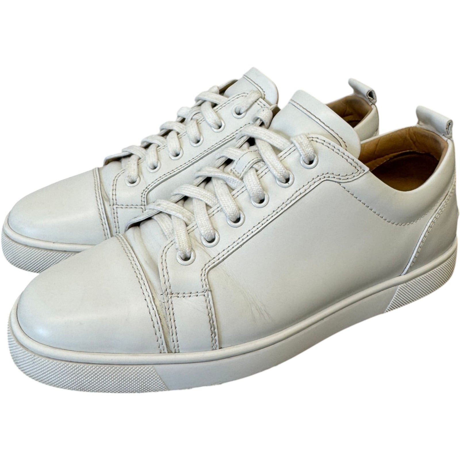 Men's Louis Junior Flat Low Trainers White Size UK 7 / EU 41 - Photo 7